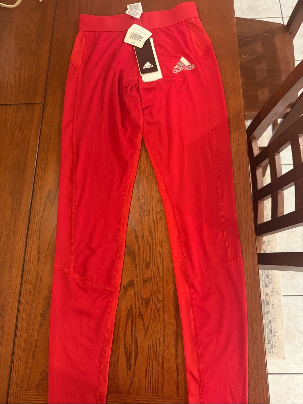 adidas Red Men's Athletic tights